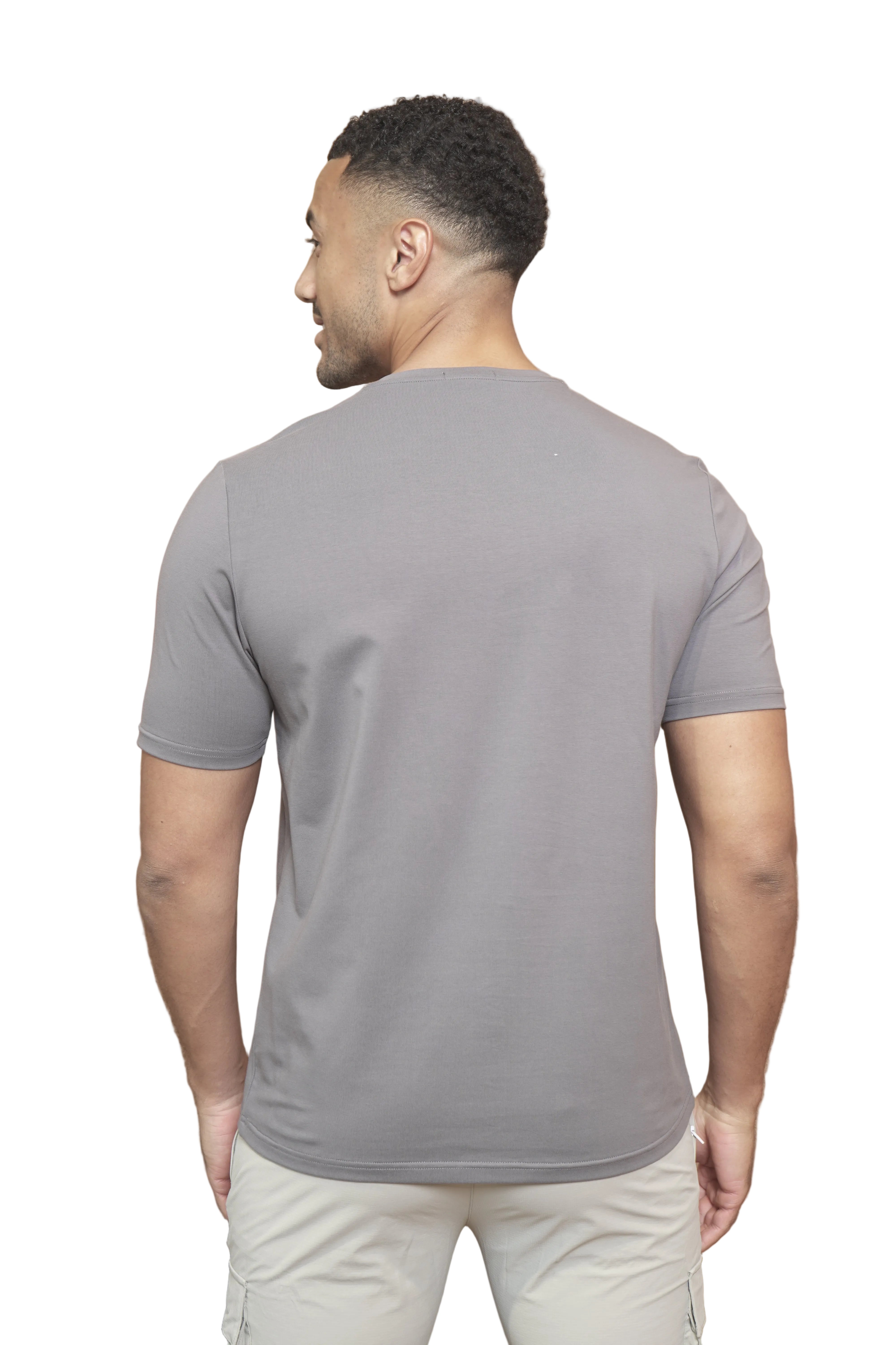 CAPO Every Day Crew Neck Cotton Slate Grey T-Shirt